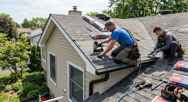 Our team working on Roofing Service projects in Jasper, GA
