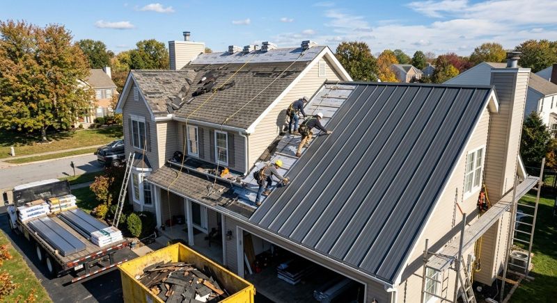 Aluminum Roof Replacement in Forsyth County, GA
