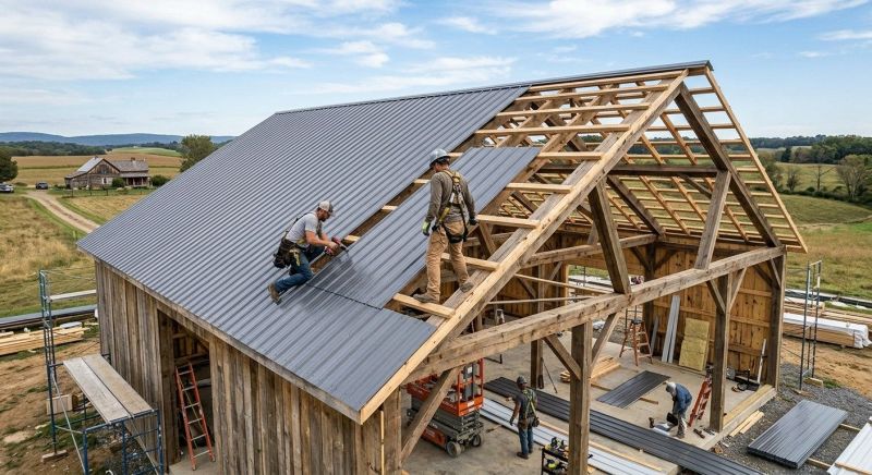 Barn Roof Construction in Jasper, GA