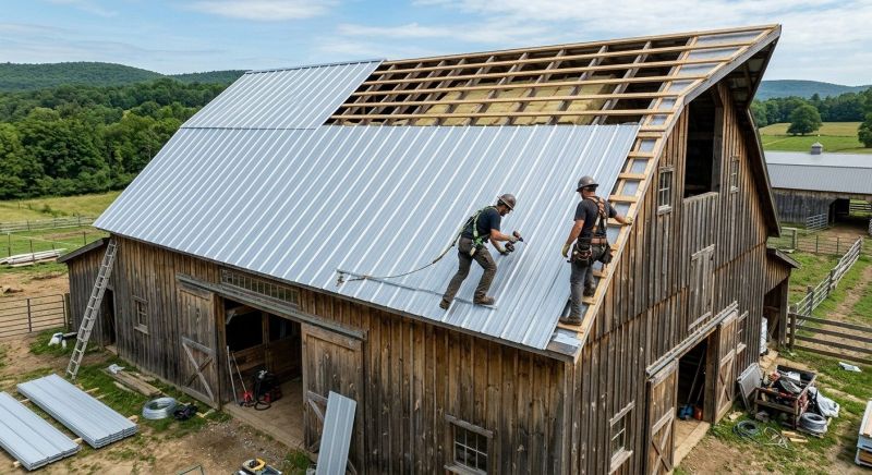 Barn Roof Installation in Jasper, GA