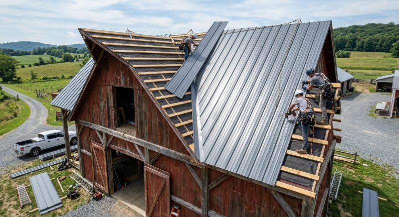 Barn Roof Installation in Jasper, GA