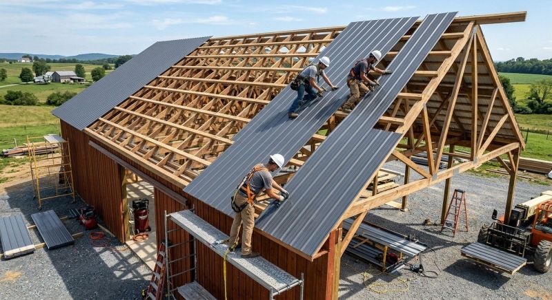 Barn Roof Installation in Jasper, GA