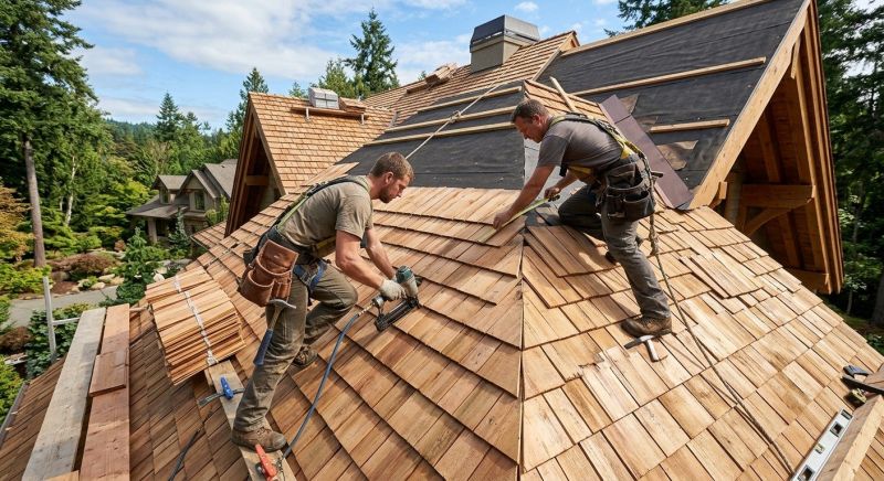 Cedar Shake Roof Construction in East Ellijay, GA