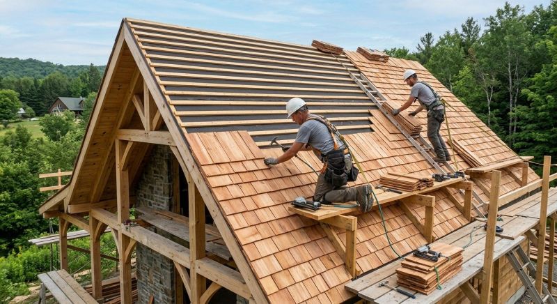 Cedar Shake Roof Construction in Woodstock, GA