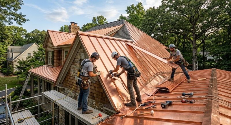 Copper Roof Installation in Jasper, GA