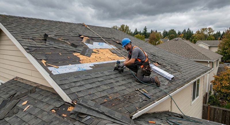 Damaged Roof Replacement in Calhoun, GA