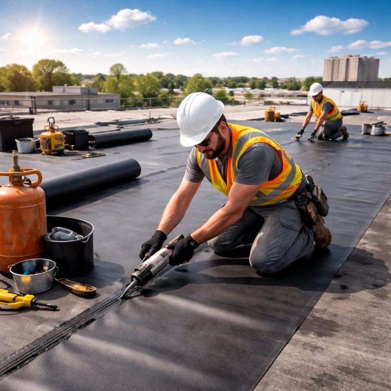 Rubber Roof Installation in Jasper, GA