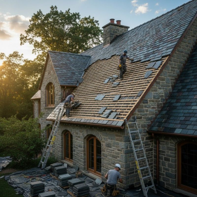 Slate Roof Replacement in Calhoun, GA